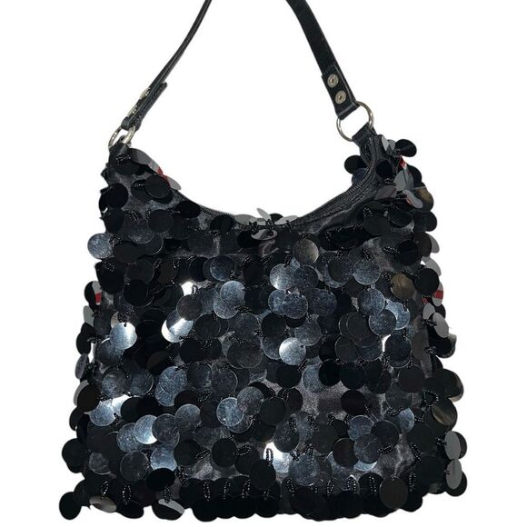 Apt 9 black sequined bag. - Picture 4 of 5